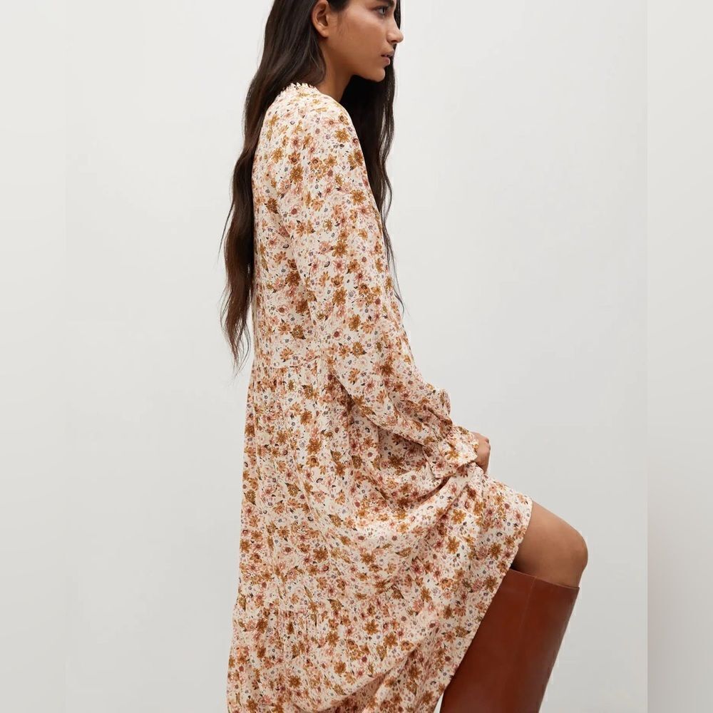 Mango Floral Dress Viscose New - Picture 4 of 7